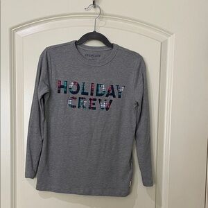 YOUTH Crewcuts Multicolor Holiday Crew Long Sleeve Tee
